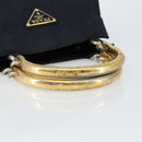 PRADA Hand Bag Nylon Navy Gold Auth bs29879-7