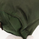 PRADA Tote Bag Nylon Khaki Silver Auth bs29880-14