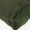 PRADA Tote Bag Nylon Khaki Silver Auth bs29880-15