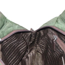 PRADA Tote Bag Nylon Khaki Silver Auth bs29880-20