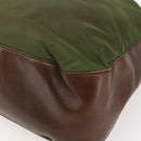 PRADA Chain Shoulder Bag Nylon Khaki Auth bs29881-9