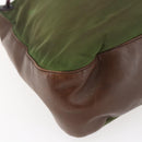 PRADA Chain Shoulder Bag Nylon Khaki Auth bs29881-14