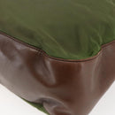 PRADA Chain Shoulder Bag Nylon Khaki Auth bs29881-15