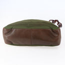 PRADA Chain Shoulder Bag Nylon Khaki Auth bs29881-5