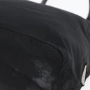 PRADA Tote Bag Nylon Leather Black Silver Auth bs29882-15