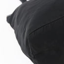 PRADA Tote Bag Nylon Leather Black Silver Auth bs29882-16