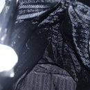 PRADA Tote Bag Nylon Leather Black Silver Auth bs29882-21