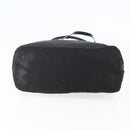 PRADA Tote Bag Nylon Leather Black Silver Auth bs29882-5