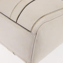 GUCCI Mini Abbey Boston Bag Leather White Gold 180942 Auth bs29883-15