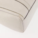 GUCCI Mini Abbey Boston Bag Leather White Gold 180942 Auth bs29883-16