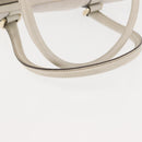 GUCCI Mini Abbey Boston Bag Leather White Gold 180942 Auth bs29883-7