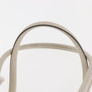 GUCCI Mini Abbey Boston Bag Leather White Gold 180942 Auth bs29883-8