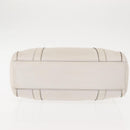GUCCI Mini Abbey Boston Bag Leather White Gold 180942 Auth bs29883-5