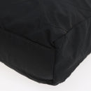 PRADA Quilted Chain Shoulder Bag Nylon Black Gold Auth bs29884-10