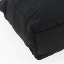 PRADA Quilted Chain Shoulder Bag Nylon Black Gold Auth bs29884-11