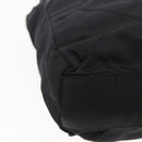 PRADA Quilted Chain Shoulder Bag Nylon Black Gold Auth bs29884-13