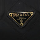 PRADA Quilted Chain Shoulder Bag Nylon Black Gold Auth bs29884-14