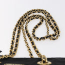 PRADA Quilted Chain Shoulder Bag Nylon Black Gold Auth bs29884-8