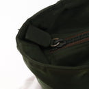 PRADA Hand Bag Nylon Khaki Silver Auth bs29885-10