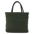 PRADA Handtas Nylon Kaki Zilver Auth bs29885-2