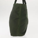PRADA Handtas Nylon Kaki Zilver Auth bs29885-3