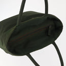 PRADA Handtas Nylon Kaki Zilver Auth bs29885-6
