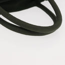 PRADA Handtas Nylon Kaki Zilver Auth bs29885-7