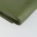 GUCCI Flora Continental Wallet Leather Green 376186 0959 Auth bs29886-11