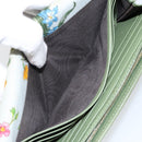 GUCCI Flora Continental Wallet Leather Green 376186 0959 Auth bs29886-15