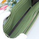 GUCCI Flora Continental Wallet Leather Green 376186 0959 Auth bs29886-17