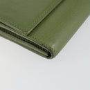 GUCCI Flora Continental Wallet Leather Green 376186 0959 Auth bs29886-9