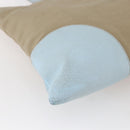 PRADA Tote Bag Canvas Beige Light Blue Auth bs29888-16