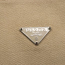 PRADA Tote Bag Canvas Beige Light Blue Auth bs29888-17