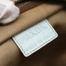 PRADA Tote Bag Canvas Beige Light Blue Auth bs29888-21