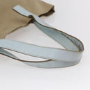 PRADA Tote Bag Canvas Beige Light Blue Auth bs29888-7