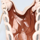 GUCCI Tote Bag Leather Beige Silver 002 1054 Auth bs29889-20