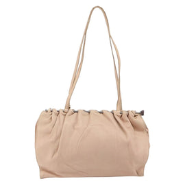 GUCCI Tote Bag Leather Beige Silver 002 1054 Auth bs29889 - 0