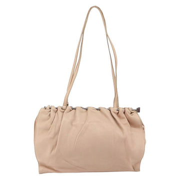 GUCCI Tote Bag Leather Beige Silver 002 1054 Auth bs29889 - 0