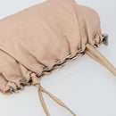 GUCCI Tote Bag Leather Beige Silver 002 1054 Auth bs29889-6