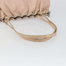 GUCCI Tote Bag Leather Beige Silver 002 1054 Auth bs29889-7