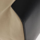 Berluti Calligraphy Tote Bag Canvas Leather Beige Silver Auth bs29891-10