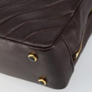 CHANEL V stitch Shoulder Bag Lamb Skin Brown Gold CC Auth bs29893-8