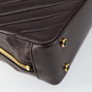 CHANEL V stitch Shoulder Bag Lamb Skin Brown Gold CC Auth bs29893-17