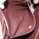 CHANEL V stitch Shoulder Bag Lamb Skin Brown Gold CC Auth bs29893-11