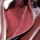 CHANEL V stitch Shoulder Bag Lamb Skin Brown Gold CC Auth bs29893-23