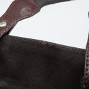 CHANEL Paris Biarritz Tote Bag Coated Canvas Dark Brown Silver CC Auth bs29897-10