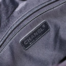 CHANEL Paris Biarritz Tote Bag Coated Canvas Dark Brown Silver CC Auth bs29897-20