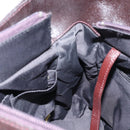 CHANEL Paris Biarritz Tote Bag Coated Canvas Dark Brown Silver CC Auth bs29897-22