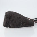 CHANEL Paris Biarritz Tote Bag Coated Canvas Dark Brown Silver CC Auth bs29897-3