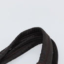 CHANEL Paris Biarritz Tote Bag Coated Canvas Dark Brown Silver CC Auth bs29897-8